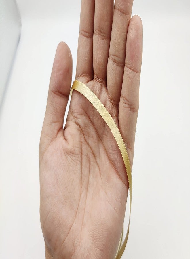 BOBBINY Satin Striped Ribbon Beige 1 Inch 15 Meter Pack of 2 for Bridal Gift Wrap, Wrapping, Christmas Bows, Party Decoration - Image 3